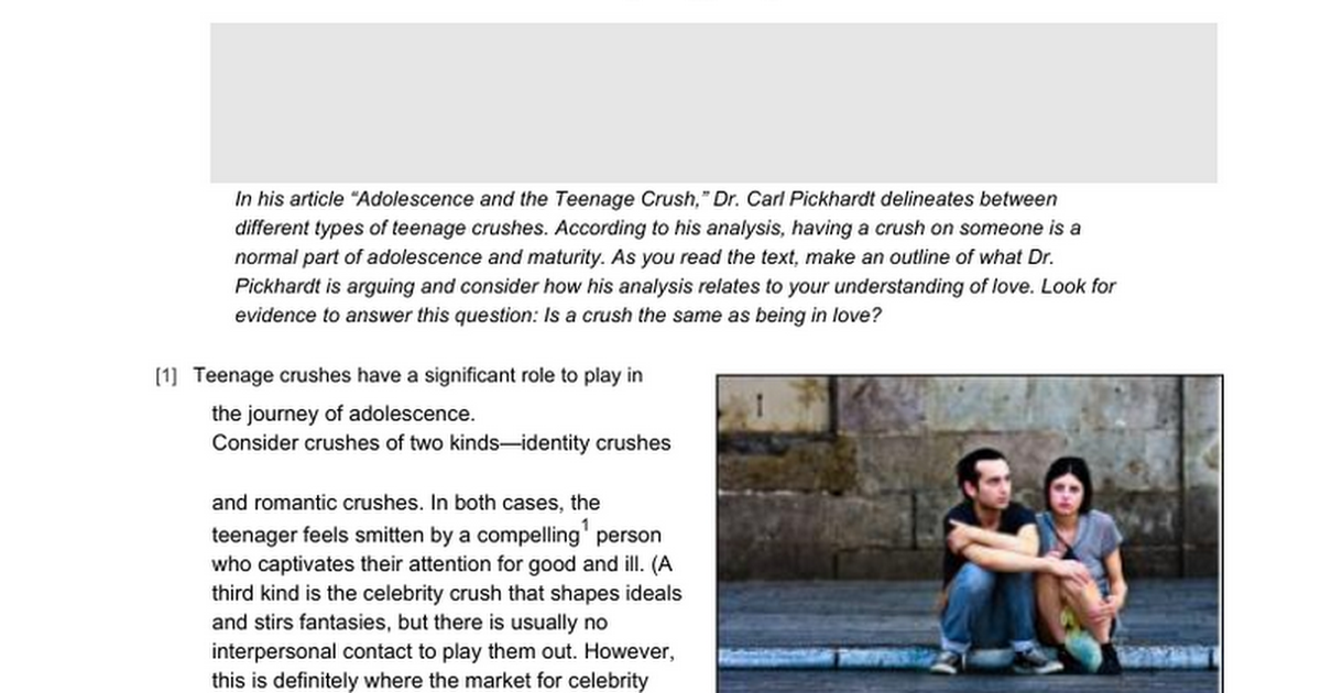 Teenage Crush - Google Docs