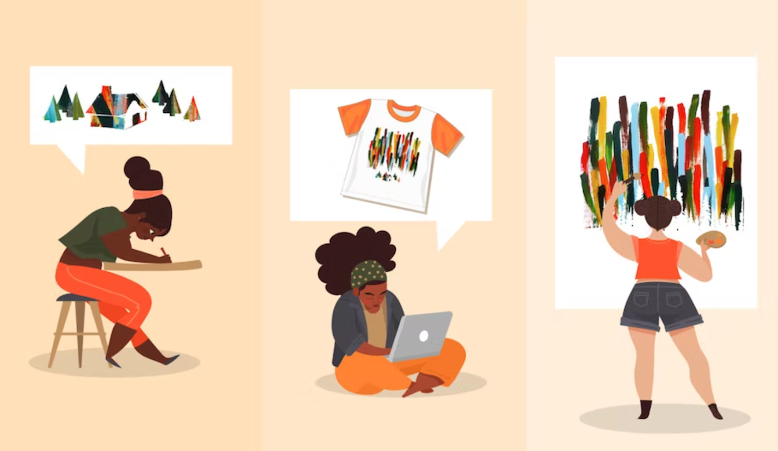 Fokus Pekerjaan Graphic Designer dan Illustrator Designer