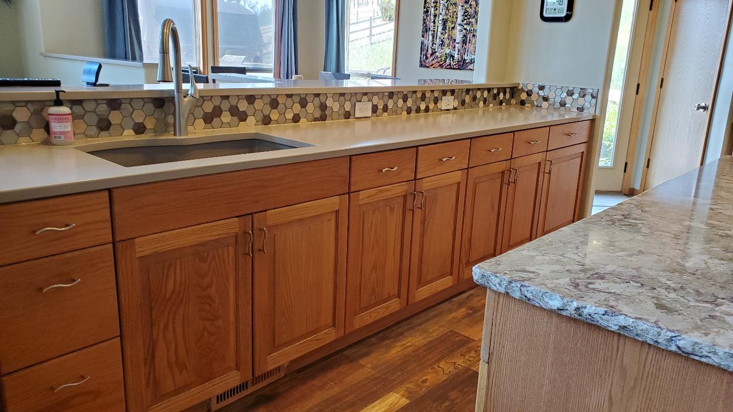 Before &#038; After: A Fort Collins Kitchen Remodel to Update Tired Kitchen Tile &#038; Butcher Block