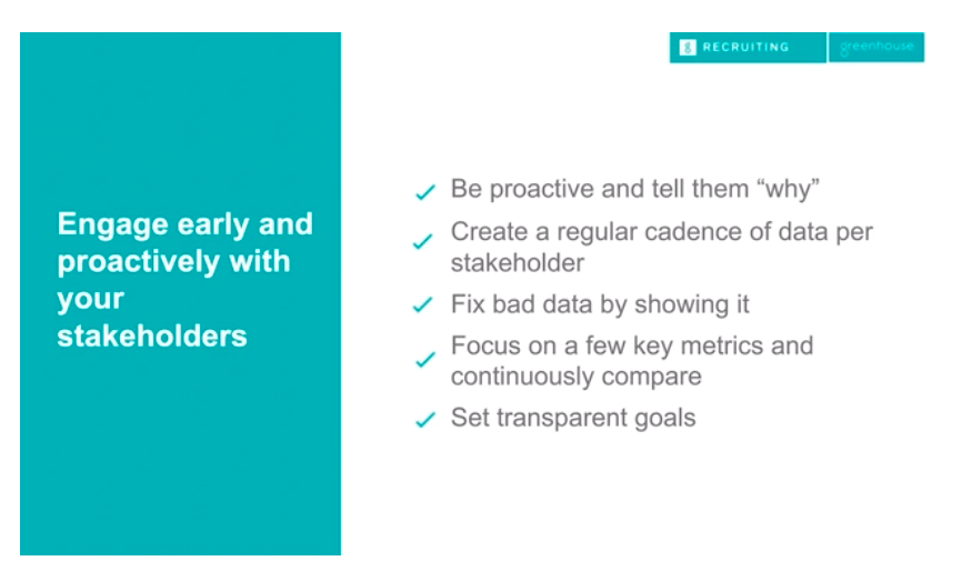 Engage early and proactively with your stakeholders slide