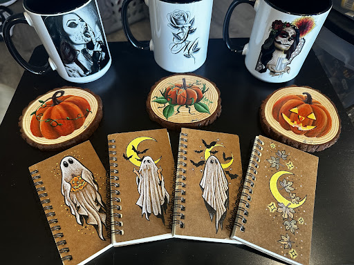 Explore leg sleeve tattoo ideas, creative tattoo ideas in Merrillville, available at Sacred Moon Private Tattoo Studio