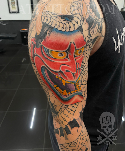 Explore tattoo sleeves ideas design, creative tattoo ideas in Addison, available at Cat Tattoo