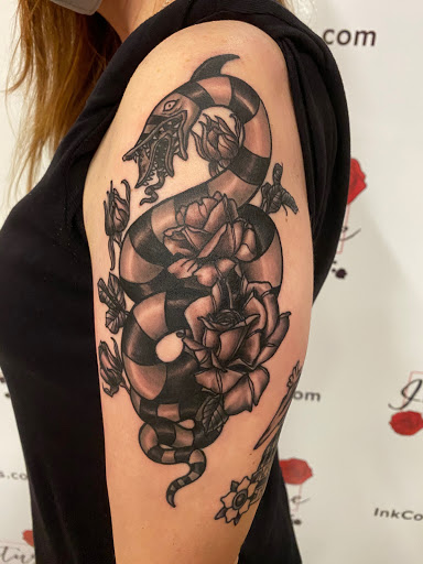 Explore tattoo family sleeve ideas, creative tattoo ideas in San Antonio, available at Ink Couture Tattoos