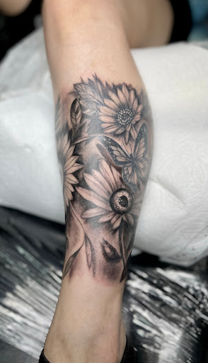 Explore cake tattoo ideas, creative tattoo ideas in Garden Grove, available at Anna Hang Tattoo
