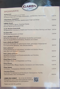 Menu du Garbs am Markt à Weyhe