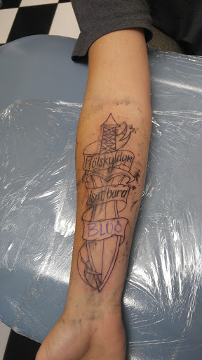 Explore heart attack tattoo ideas, creative tattoo ideas in Stockton, available at Canvas Tattoo