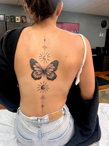 Explore small alien tattoo ideas, creative tattoo ideas in Adrian, available at Good Life Tattoo Co.