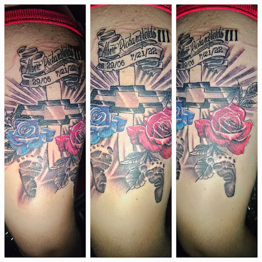 Explore be still and know tattoo ideas, creative tattoo ideas in Angola, available at Hoodlum Ink