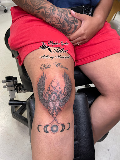 Explore leaf tattoo ideas, creative tattoo ideas in San Diego, available at Wylde Sydes Tattoo & Body Piercing