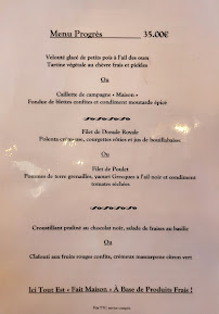 Menu / carte de Le Café du Progrès à Bormes-les-Mimosas