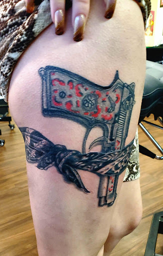 Explore morticia and gomez tattoo ideas, creative tattoo ideas in Pineville, available at Epic Ink Studio