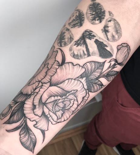 Explore st christopher tattoo ideas, creative tattoo ideas in Pittsburgh, available at Pittsburgh Tattoo Company