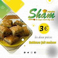 Menu / carte de sham resto à Les Sorinières