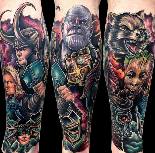 Explore number 9 tattoo ideas, creative tattoo ideas in Saint Petersburg, available at Foolish Pride Tattoo Co.