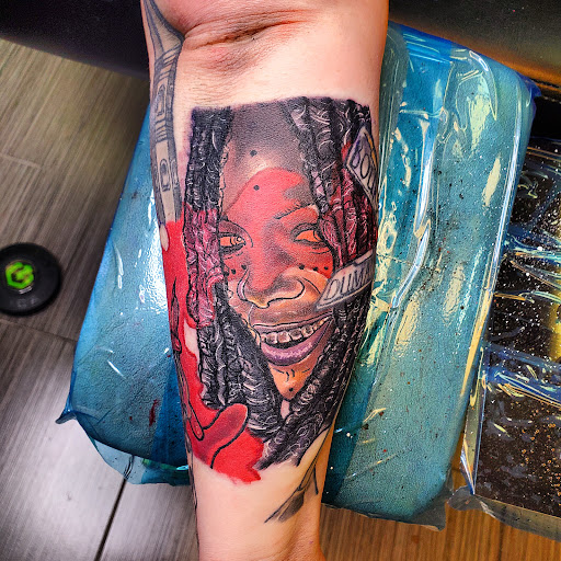 Explore grandkids tattoo ideas, creative tattoo ideas in Riverside, available at Darkstar Tattoo CA