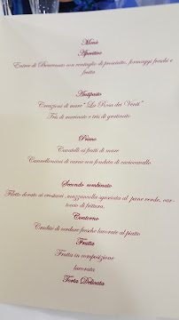 La Rosa Dei Venti à Trivento menu