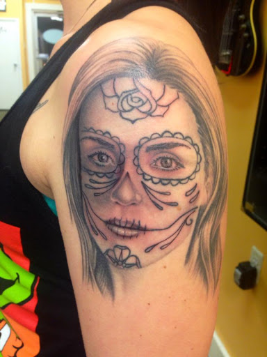 Explore male shoulder tattoo ideas, creative tattoo ideas in Berlin, available at Valhalla Artworks