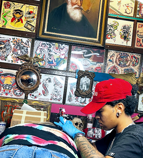 Explore space sleeve tattoo ideas, creative tattoo ideas in Fort Lauderdale, available at Electric Street Tattoo