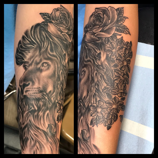 Explore astronaut tattoo ideas, creative tattoo ideas in Gadsden, available at Old School Ink Electric Tattooing