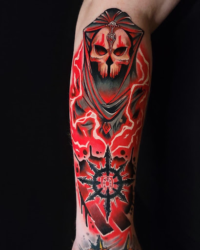 Explore surfboard tattoo ideas, creative tattoo ideas in Arlington, available at Urbans Tattoo & Piercing Studio