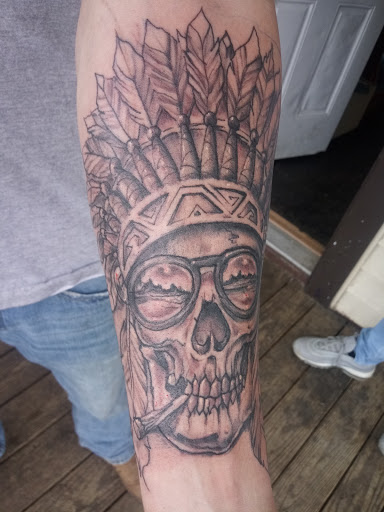 Explore badass female tattoo ideas, creative tattoo ideas in Roanoke, available at RailYard INK