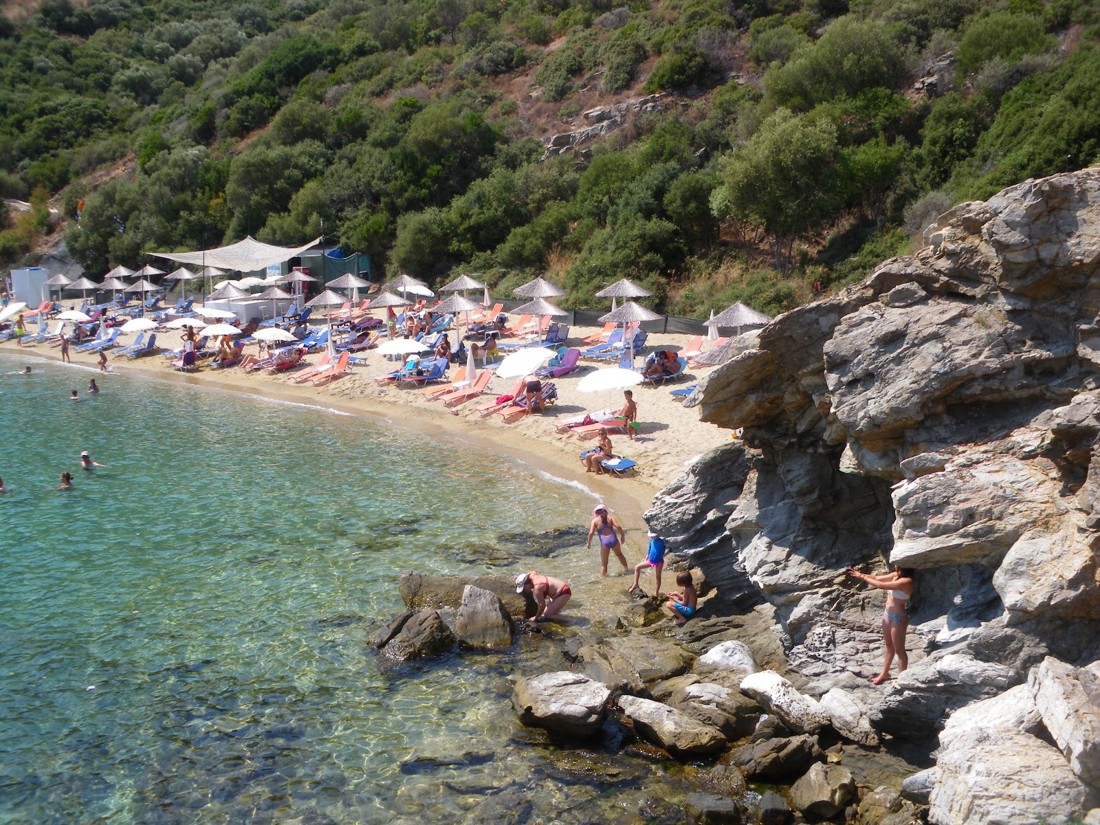 Fotografija Plaža Psatha udobje območja