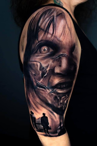 Explore chest and arm tattoo ideas, creative tattoo ideas in Edgewood, available at Legacy Tattoo And Art Gallery