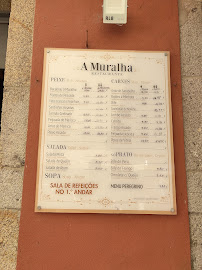 A Muralha à Ponte de Lima menu