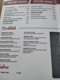 Restaurant La 3ème Mi-Temps à Saint-Denis (le menu)