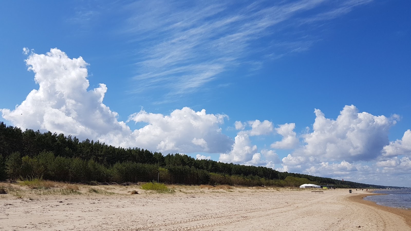 Foto van Lielupes pludmale gelegen in een natuurlijk gebied