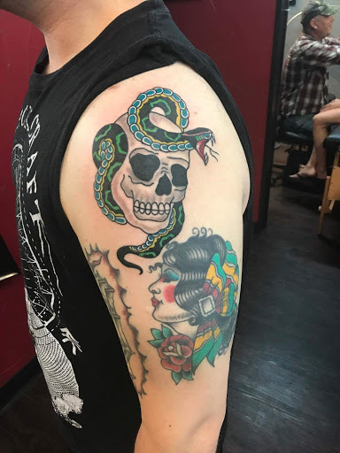 Explore ares god of war tattoo ideas, creative tattoo ideas in Rowlett, available at Fresh Image Tattoo Studios