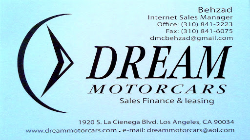Used Car Dealer «Dream Motor Cars, Inc.», reviews and photos, 1920 S La Cienega Blvd, Los Angeles, CA 90034, USA
