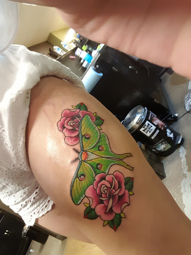 Find bat tattoo idea for your next unique tattoo in Blue Ridge at Cafe Ink TATTOO