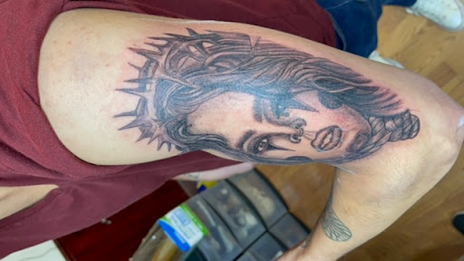 Explore monkey tattoo ideas, creative tattoo ideas in Anchorage, available at HardLines Tattoo & Design