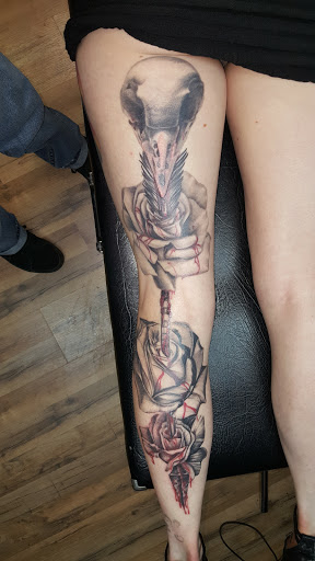 Explore rattlesnake tattoo ideas, creative tattoo ideas in Idaho Falls, available at W.G.F. Industries L.L.C.