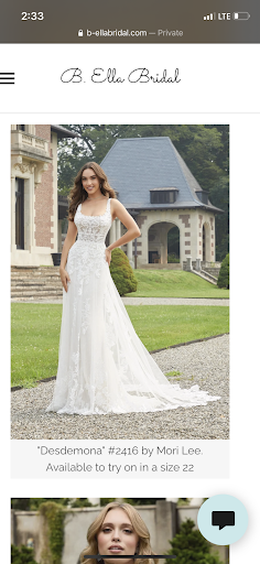 Bridal Shop «B. Ella Bridal», reviews and photos, 570 S Main St, Plymouth, MI 48170, USA