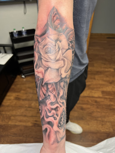 Explore tattoo arm ideas, creative tattoo ideas in Adrian, available at Good Life Tattoo Co.