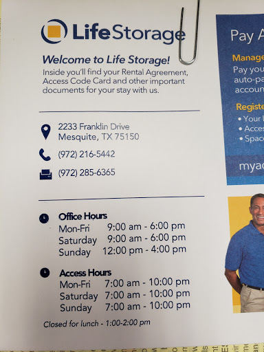 Self-Storage Facility «Life Storage», reviews and photos, 2233 Franklin Dr, Mesquite, TX 75150, USA