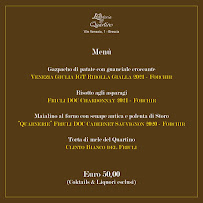 Carte du L’Osteria del Quartino à Brescia