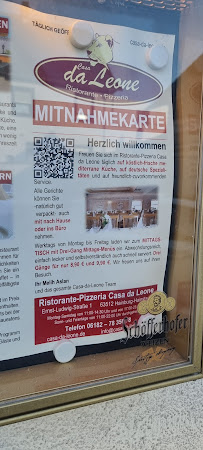 Casa da Leone à Hainburg menu