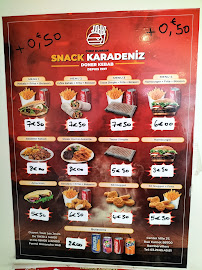 Kebab Karadeniz - Chez Dursun à Rambervillers (la carte)