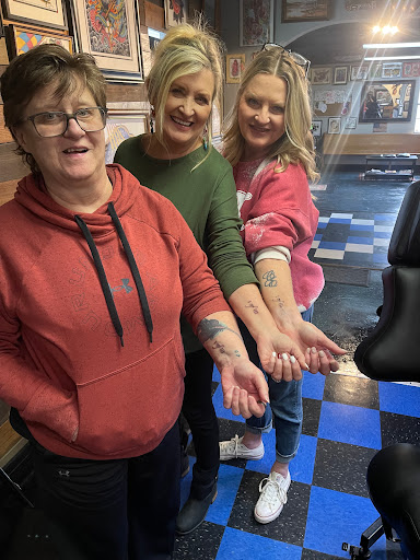 Explore wrist cross tattoo ideas, creative tattoo ideas in Talbott, available at Alpha Tattoo co.