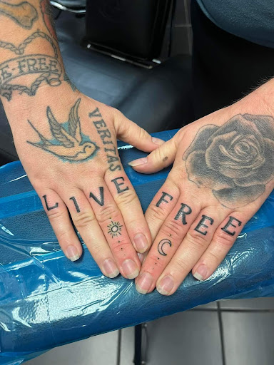 Explore manta ray tattoo ideas, creative tattoo ideas in Greensboro, available at Tate Street Tattoo Co, LLC