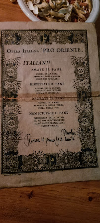 Menu / carte de Birreria da Werther 1984 à Massa Lombarda