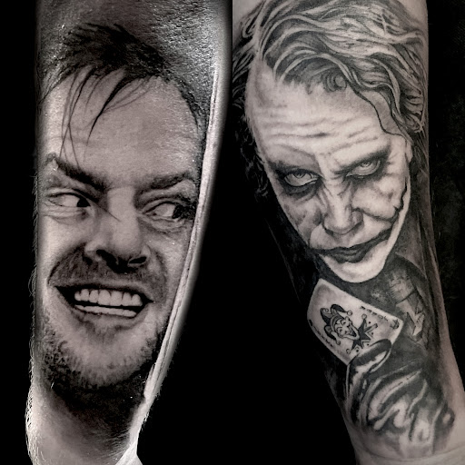 Explore back of forearm tattoo ideas, creative tattoo ideas in Barre, available at Rock City Tattoo