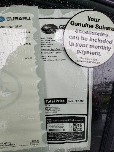 Car Dealer «Gresham Subaru», reviews and photos, 1925 E Powell Blvd, Gresham, OR 97080, USA