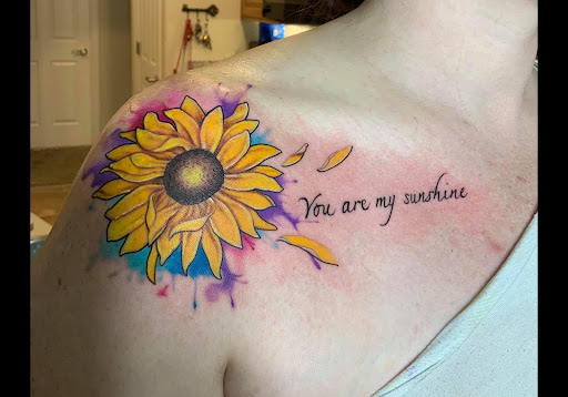 Explore christian chest tattoo ideas, creative tattoo ideas in Fernley, available at Purple orchid tattoo and piercing