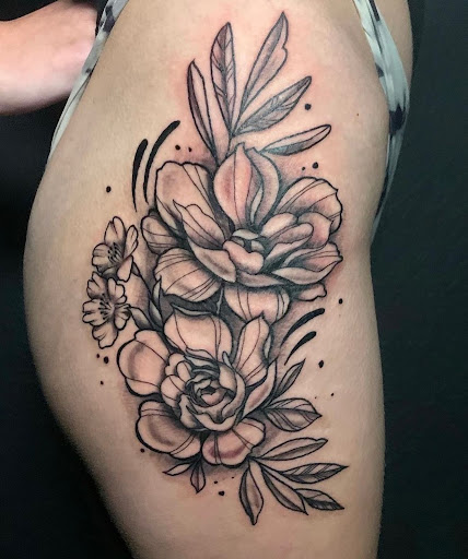 Explore chest piece tattoo ideas for men, creative tattoo ideas in Fort Worth, available at Voodoo Lounge Tattoo and Piercing Studio