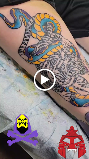 Explore chest and shoulder tattoo ideas, creative tattoo ideas in Libertyville, available at Lucky Seven Tattoo