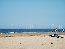Photo de Seaton Carew beach avec rivage droit, long